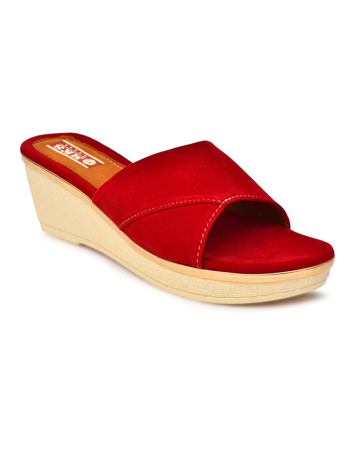 women red slip on wedge - 21957095 - Zoom Image - 0