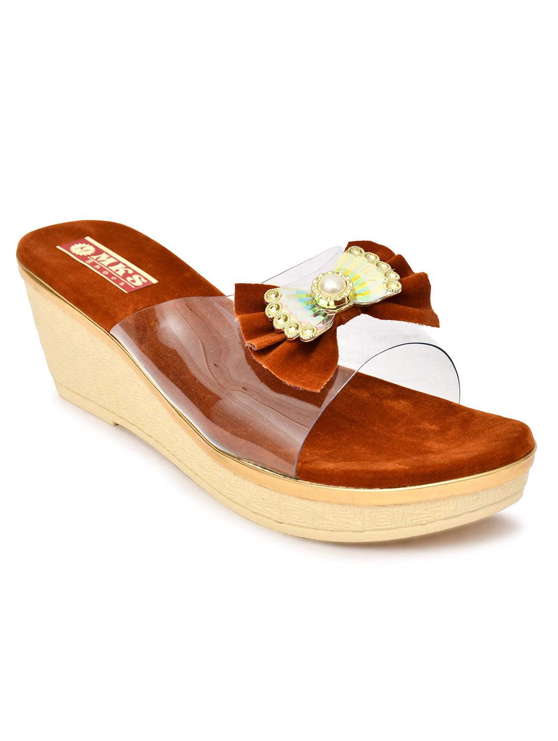 women tan slip on wedge - 21957104 - Zoom Image - 0