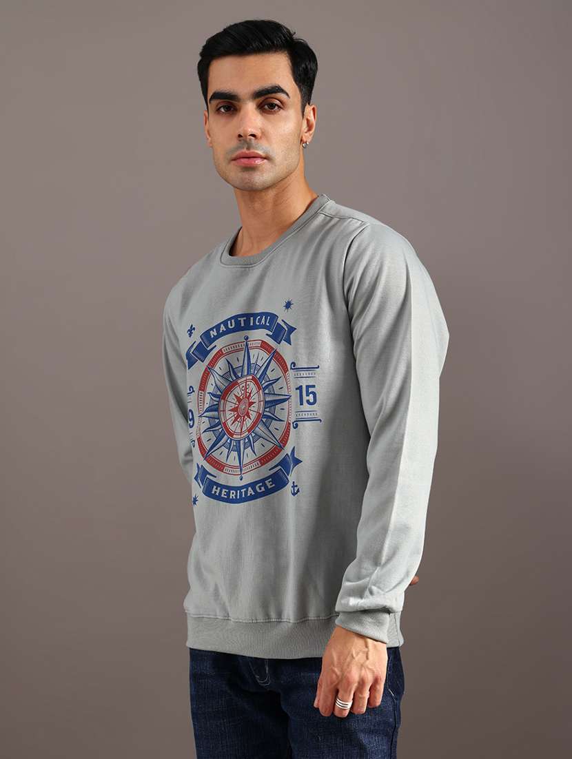 Men Printed Long Sleeve Sweatshirt - 21957335 -  Standard Image - 2