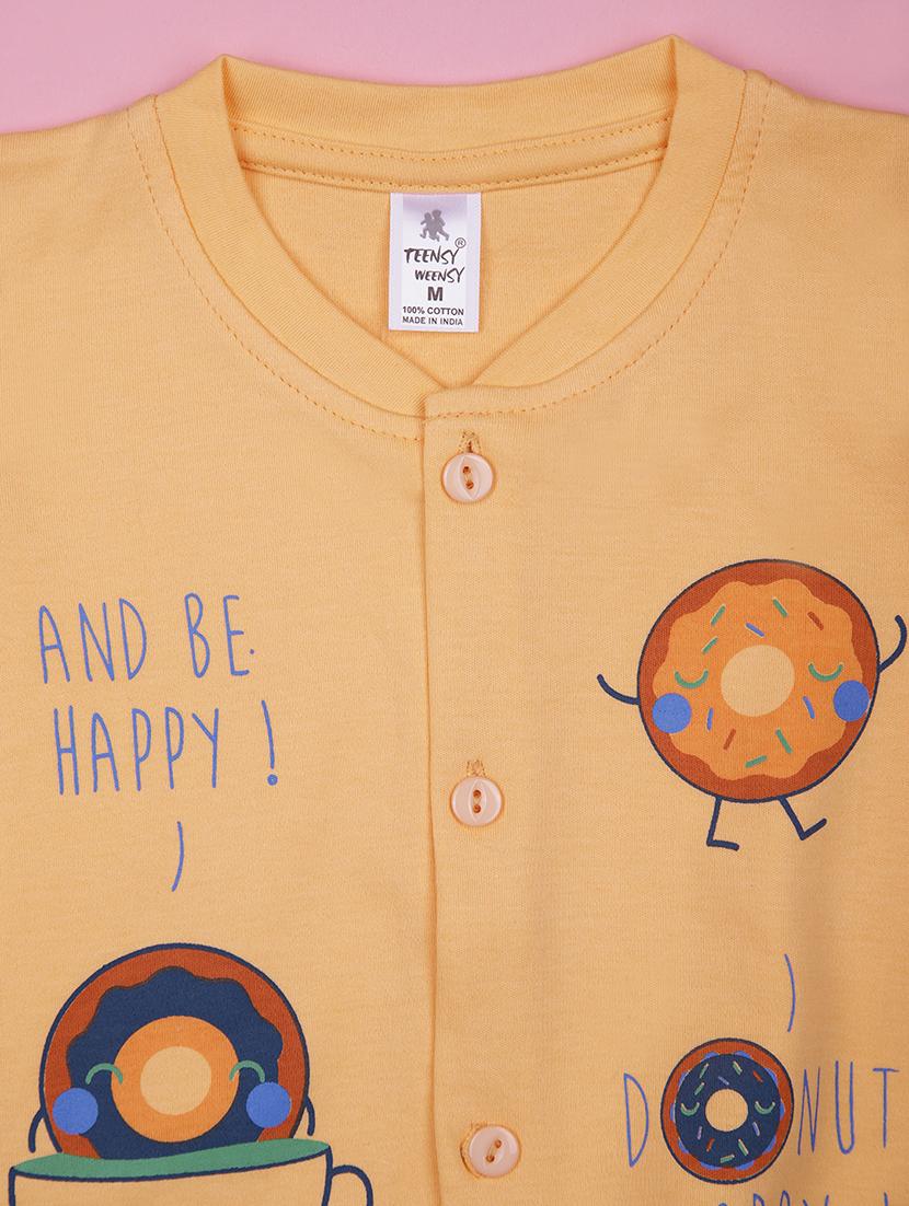 kids printed t-shirt and shorts co-ord set - 21957362 - Standard Image - 2