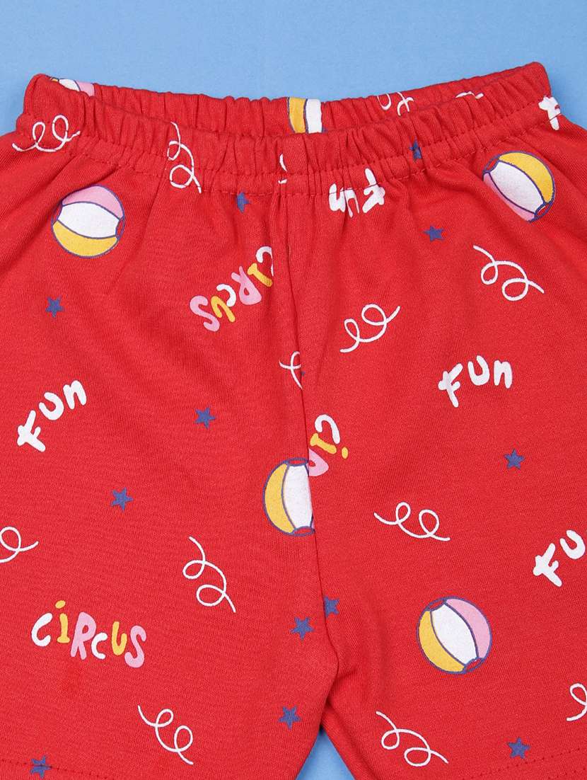 kids printed t-shirt and shorts co-ord set - 21957373 -  Standard Image - 2