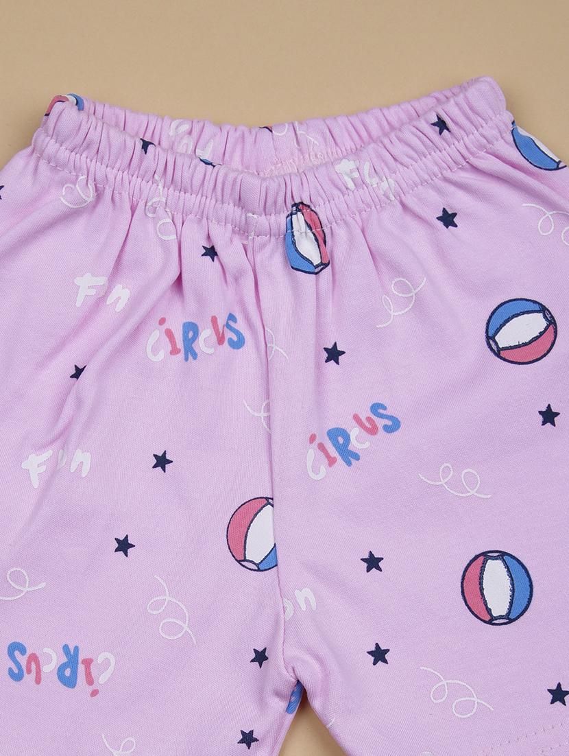 kids printed t-shirt and shorts co-ord set - 21957376 - Standard Image - 2