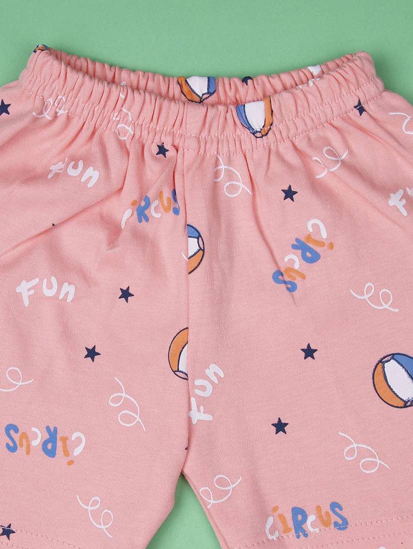 kids printed t-shirt and shorts co-ord set - 21957397 -  Standard Image - 2