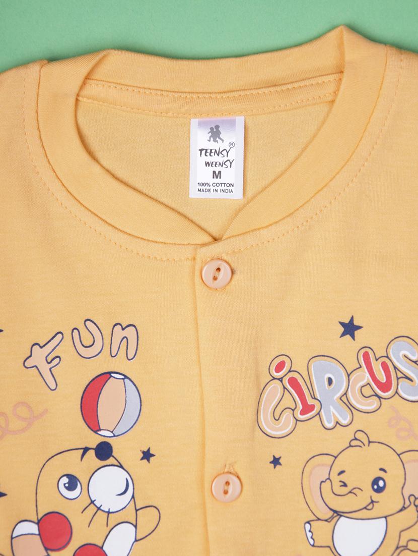 kids printed t-shirt and shorts co-ord set - 21957398 - Standard Image - 2