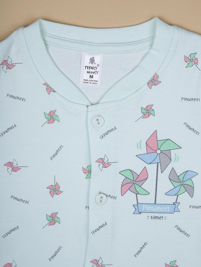 kids printed t-shirt and shorts co-ord set - 21957400 - Standard Image - 2