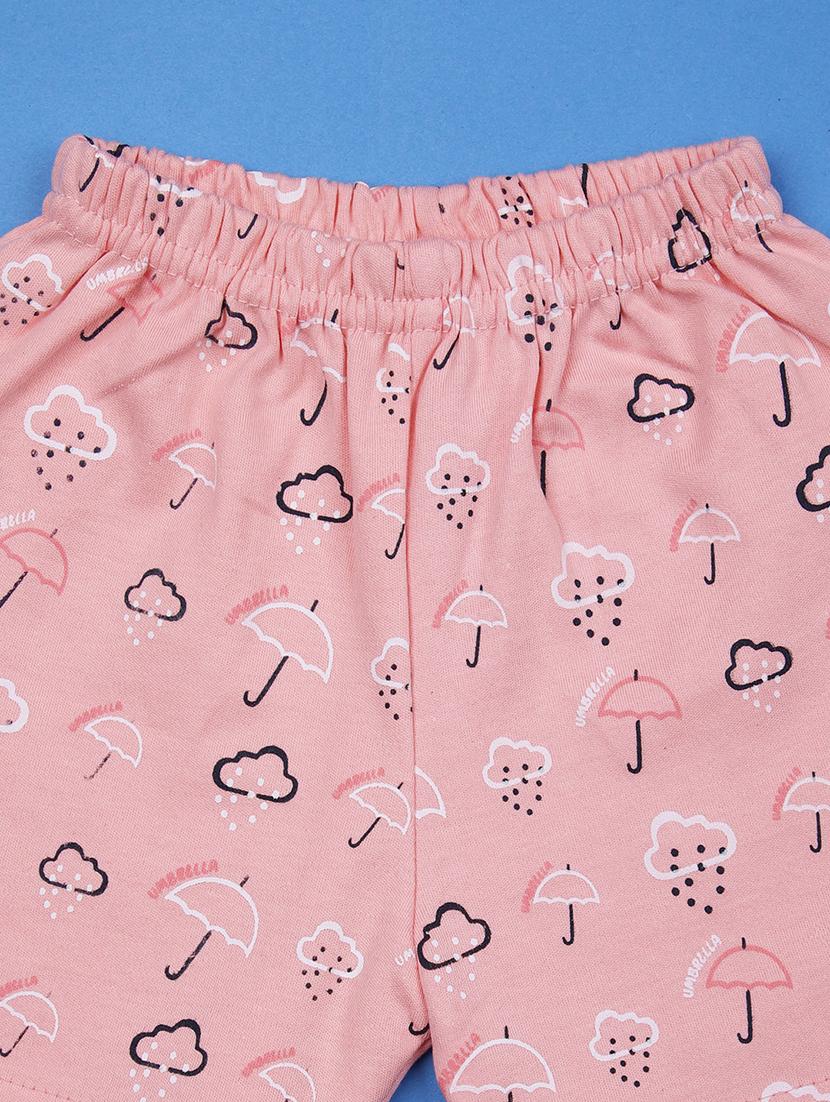 kids printed t-shirt and shorts co-ord set - 21957480 - Standard Image - 2