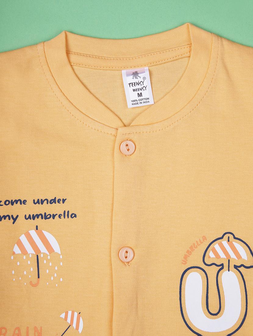 kids printed t-shirt and shorts co-ord set - 21957481 - Standard Image - 2