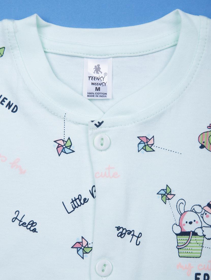 kids printed t-shirt and shorts co-ord set - 21957484 - Standard Image - 2