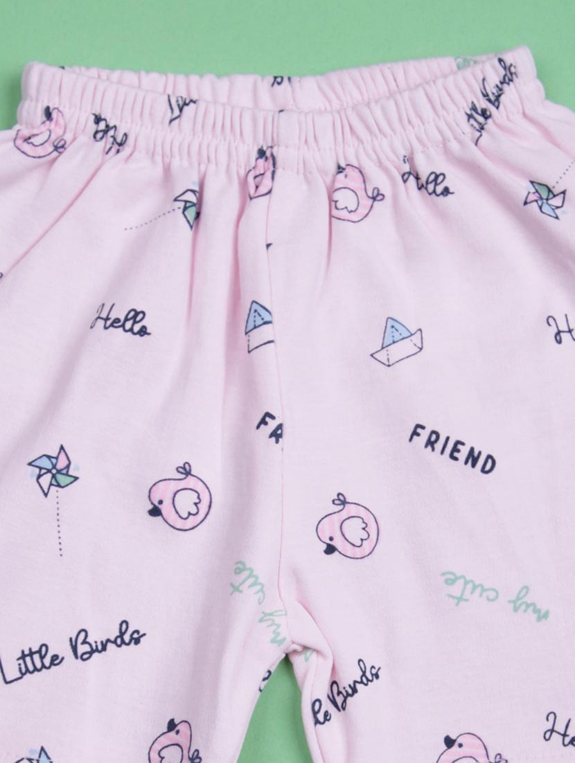 kids printed t-shirt and shorts co-ord set - 21957485 - Standard Image - 2