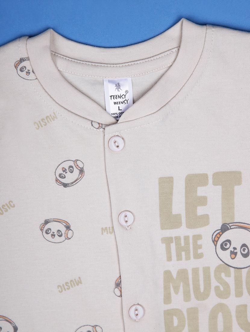 kids printed t-shirt and shorts co-ord set - 21957558 - Standard Image - 2