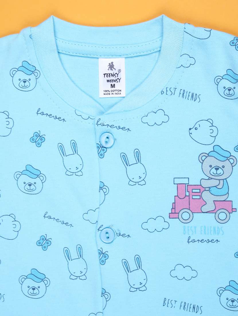 kids printed t-shirt and shorts co-ord set - 21957566 - Standard Image - 2