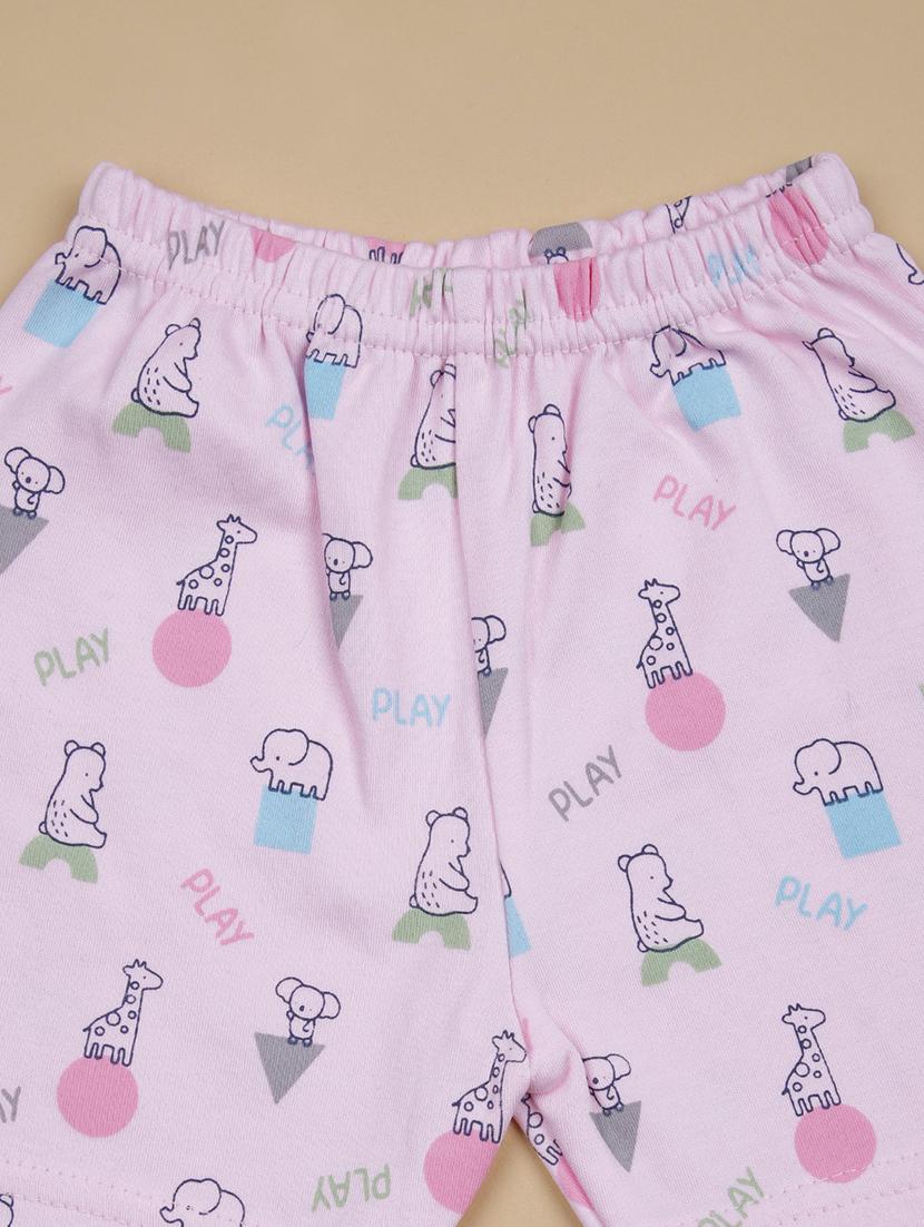 kids printed t-shirt and shorts co-ord set - 21957568 - Standard Image - 2