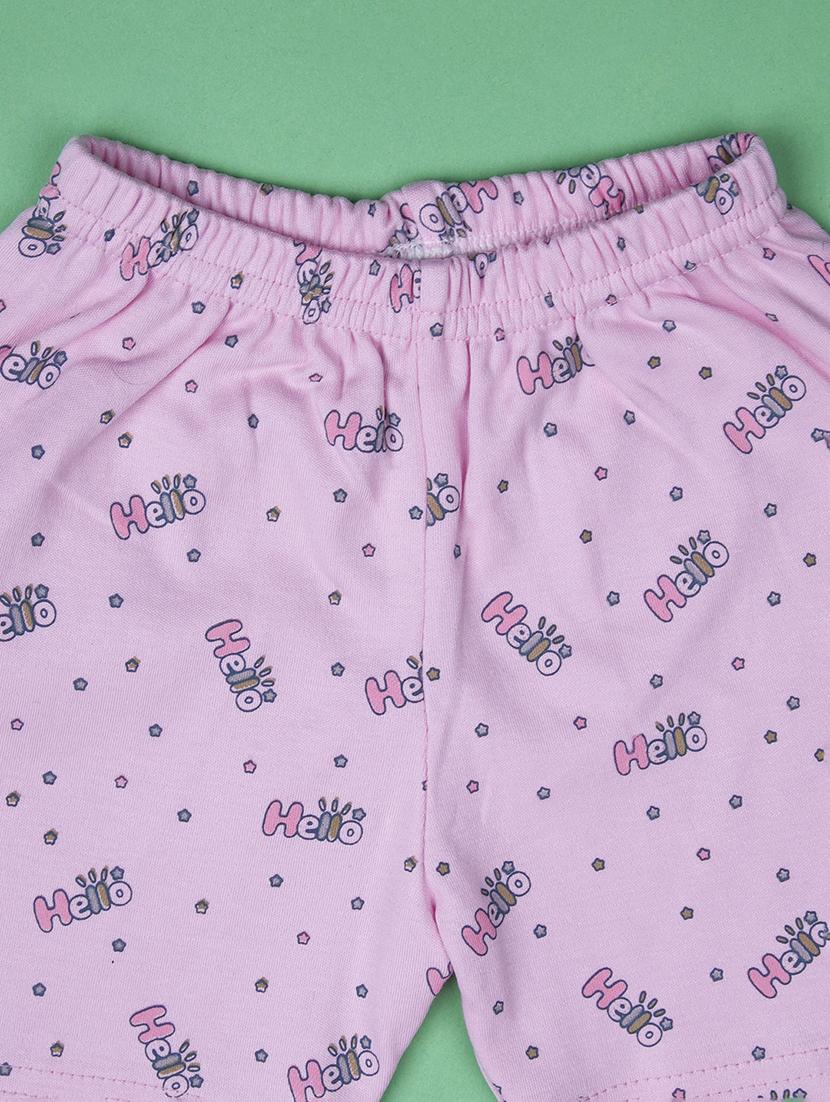 kids printed t-shirt and shorts co-ord set - 21957576 - Standard Image - 2