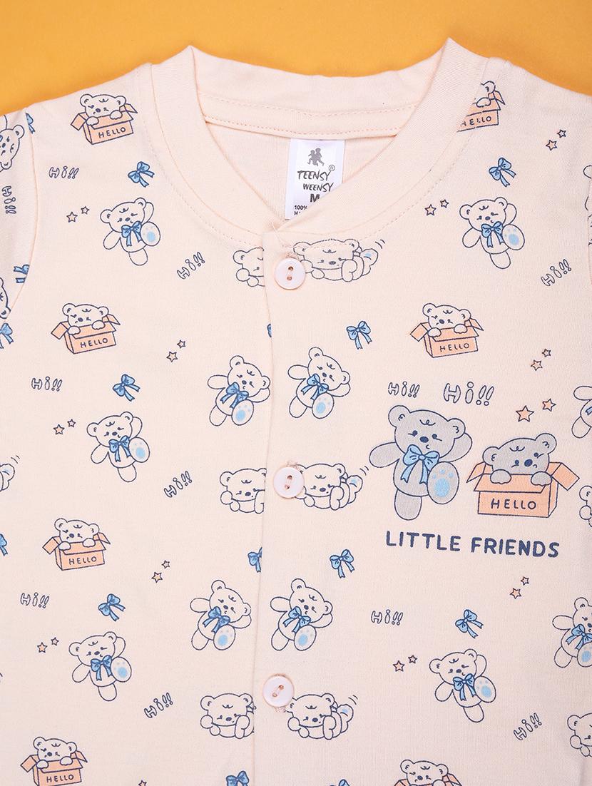 kids printed t-shirt and shorts co-ord set - 21957584 - Standard Image - 2
