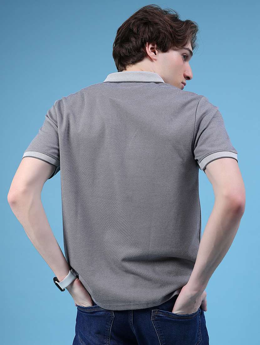 men solid short sleeve regular fit polo t-shirt - 21957636 -  Standard Image - 2