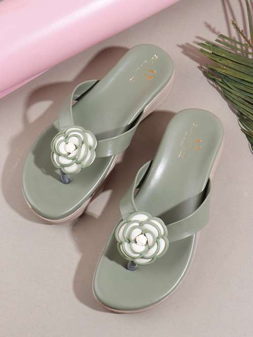 women embellished toe separator flat sandal - 21957756 -  Standard Image - 0