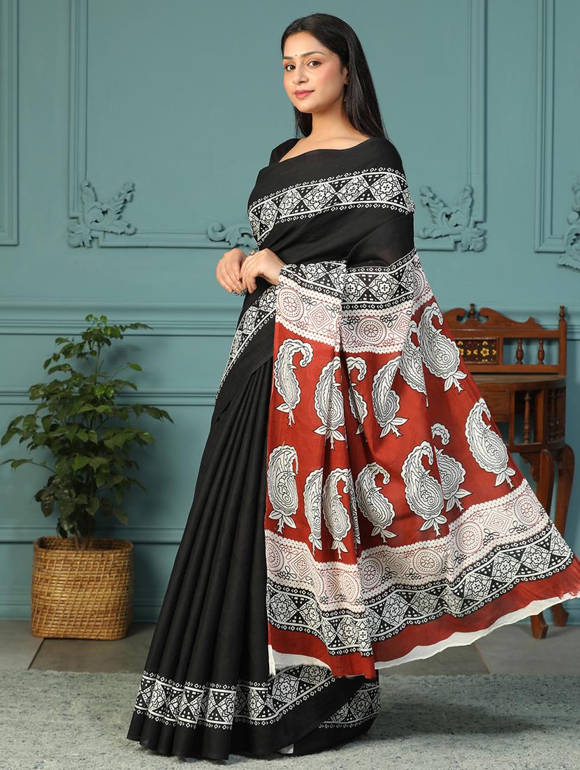 women printed casual wear saree with blouse - 21957829 - Standard Image - 2