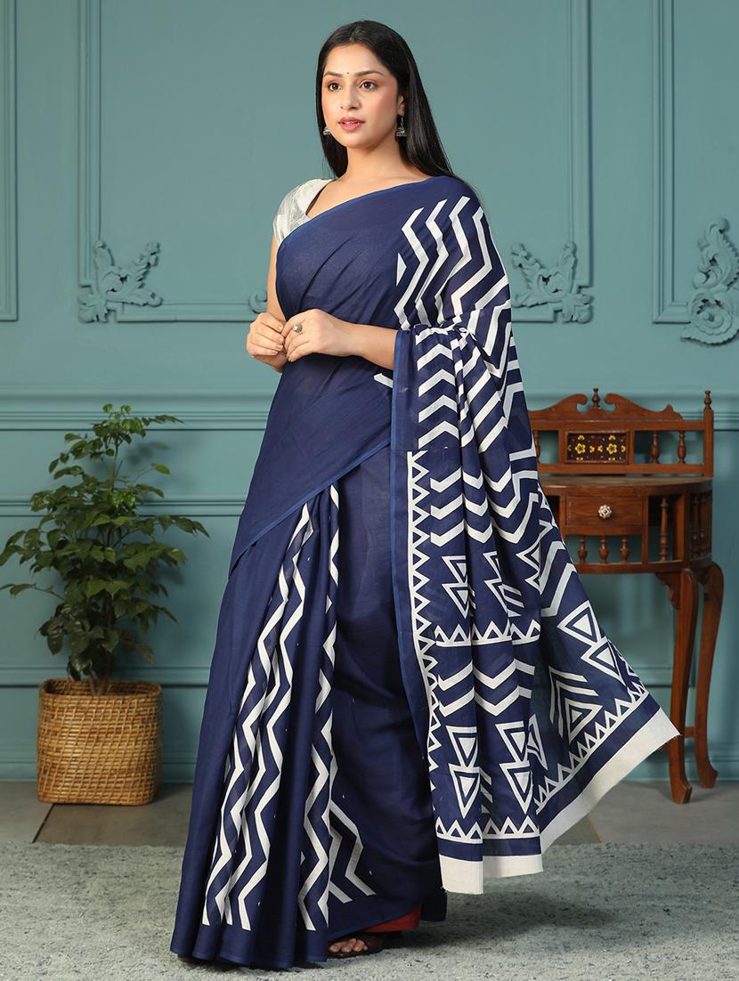 women printed casual wear saree with blouse - 21957838 - Standard Image - 2