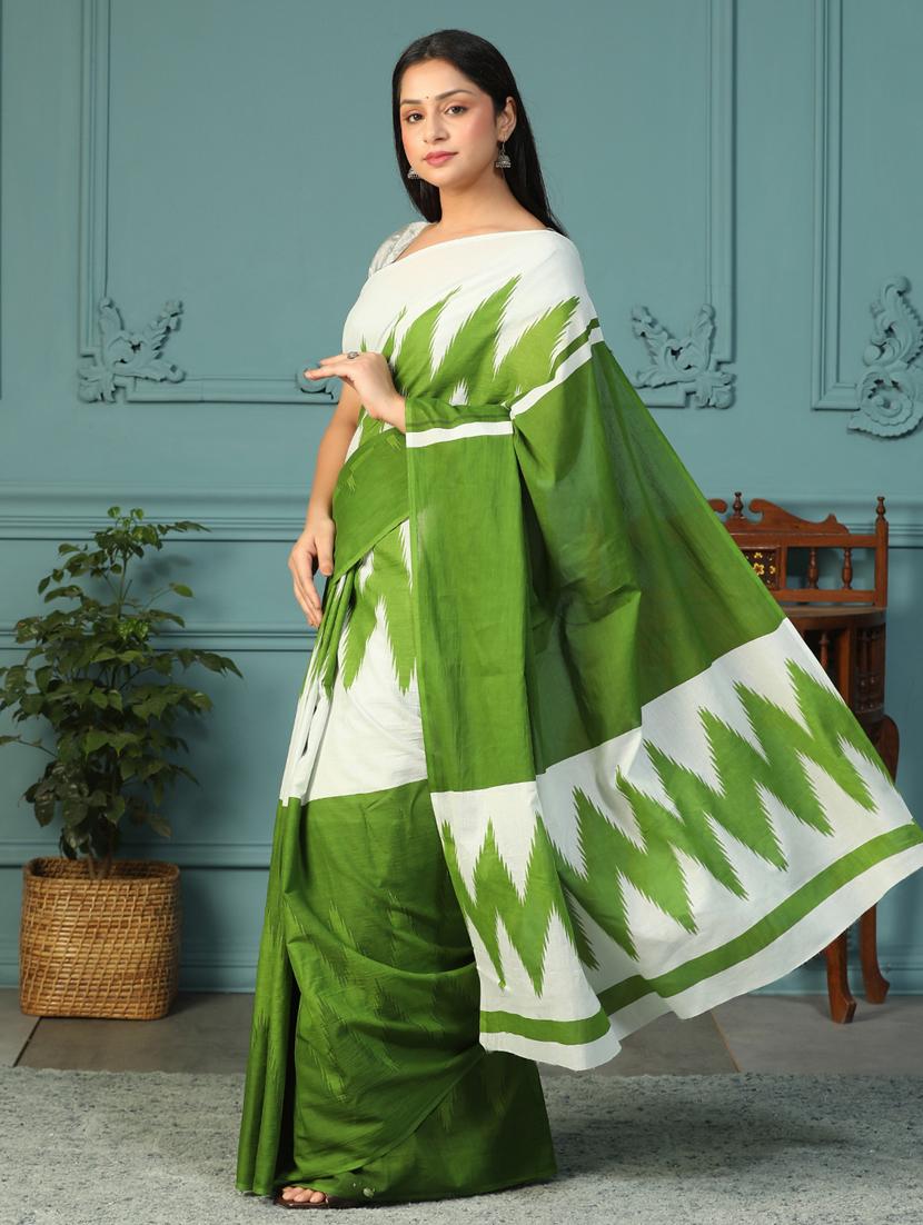 women printed casual wear saree with blouse - 21957840 - Standard Image - 2