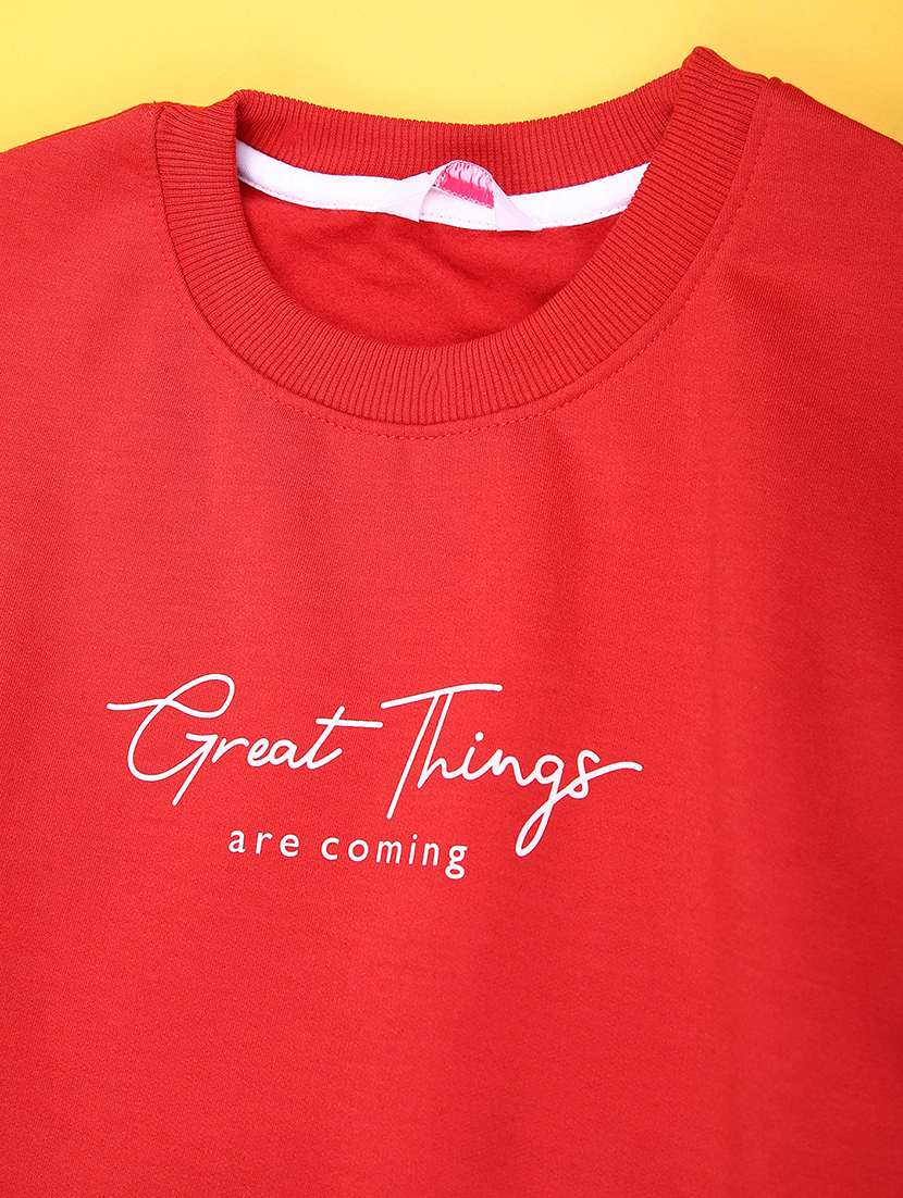 girls printed long sleeve swwatshirt  - 21958138 -  Standard Image - 2