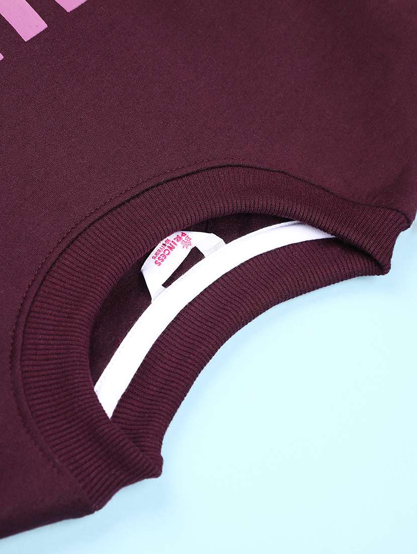 girls typographic long sleeve sweatshirt - 21958139 -  Standard Image - 2