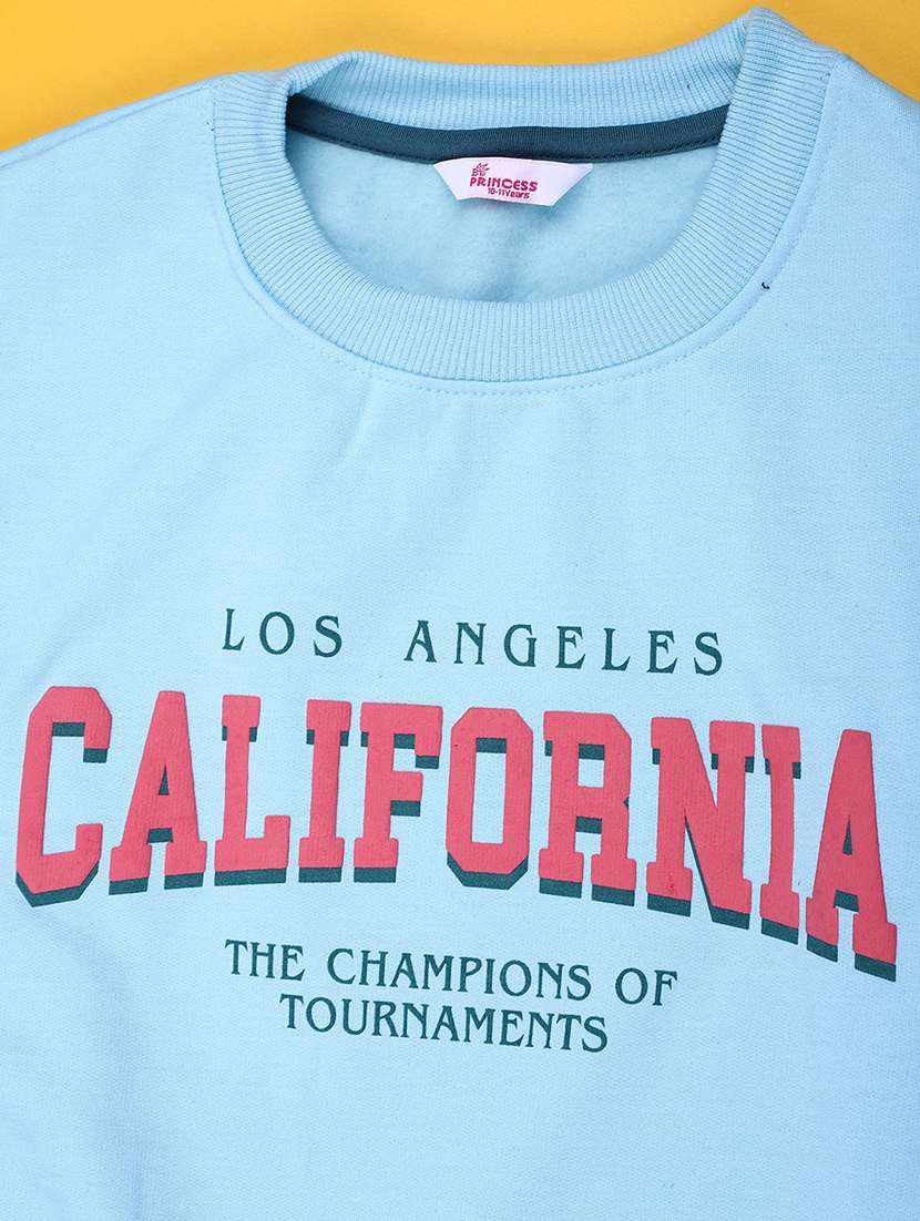 girls printed long sleeve swwatshirt  - 21958140 -  Standard Image - 2