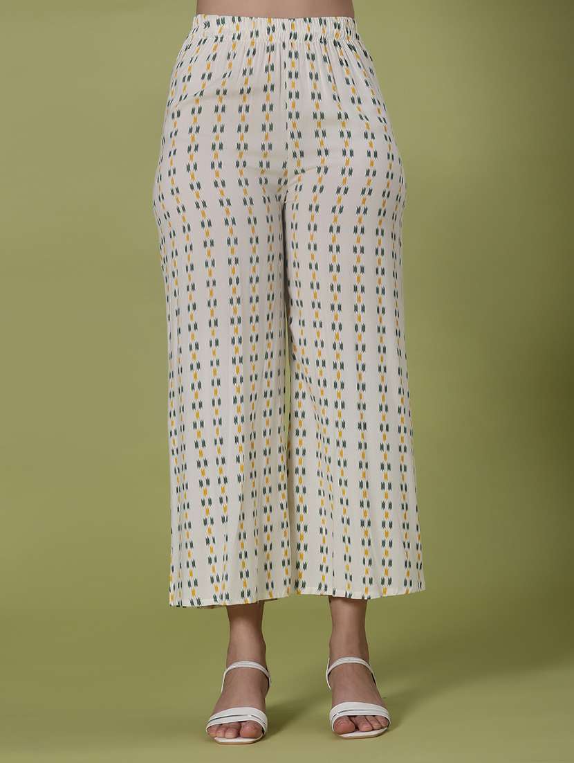 women printed kurta and palazzo set - 21958170 -  Standard Image - 2