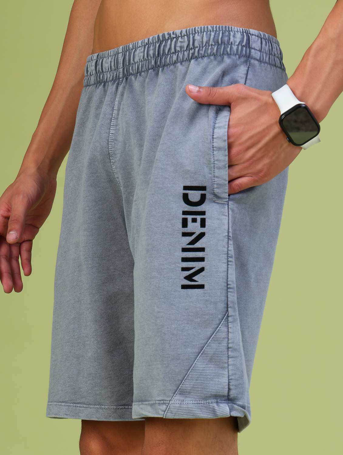 dark grey terry cotton short - 21958202 - Standard Image - 2