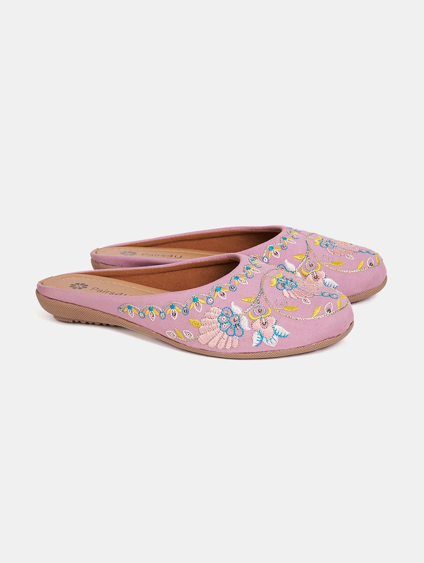 women embroidered slip on mule - 21958235 - Standard Image - 2