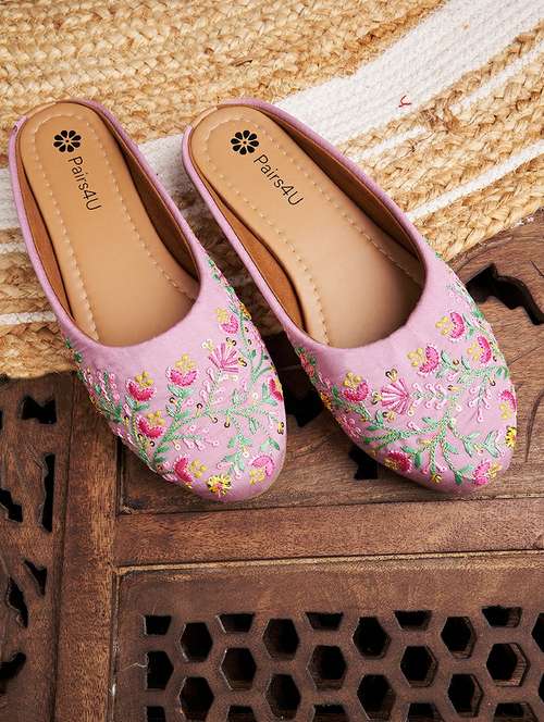 women embroidered slip on mule - 21958244 -  Standard Image - 0