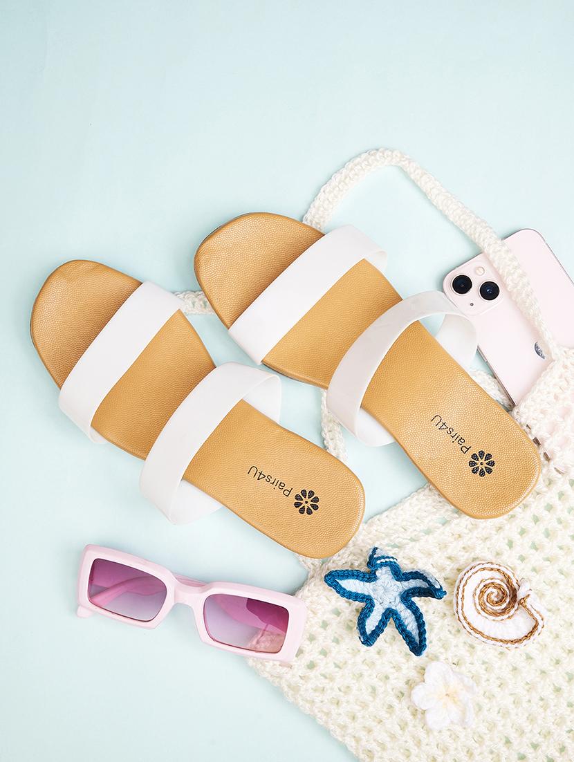 women solid slip on flat sandal - 21958255 - Zoom Image - 0