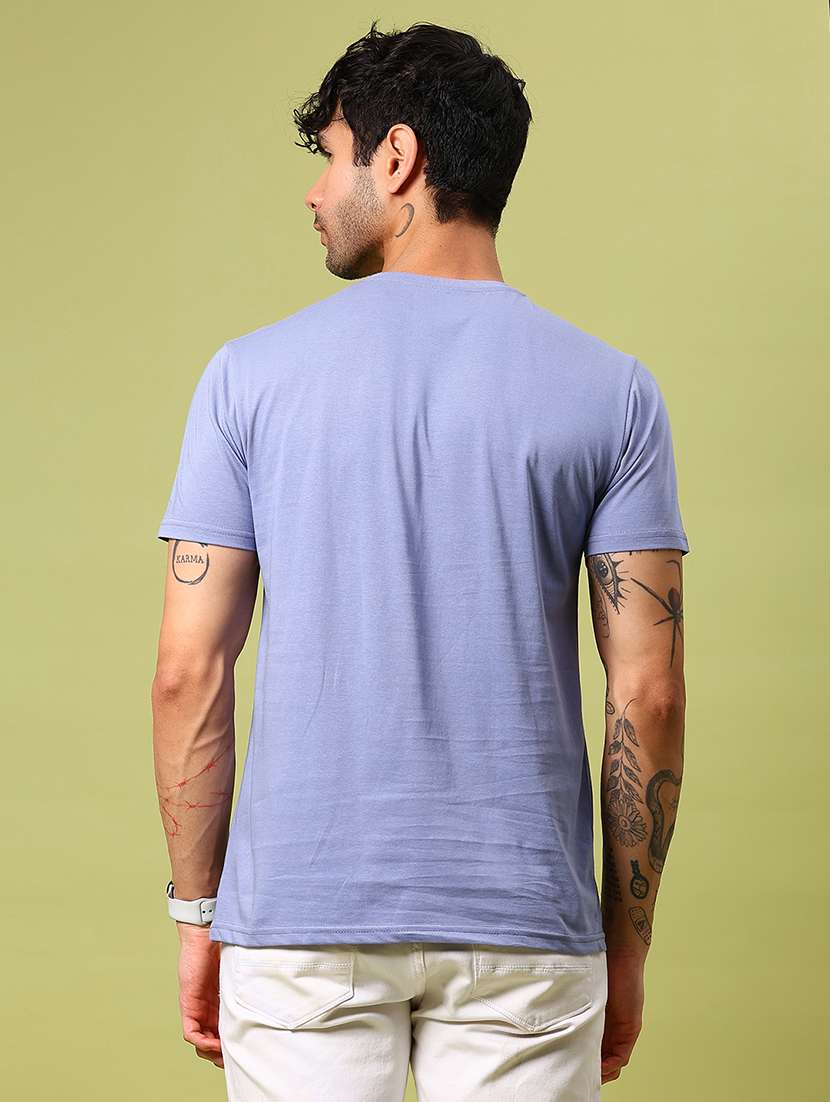 men solid short sleeve regular fit t-shirt - 21958422 - Standard Image - 2