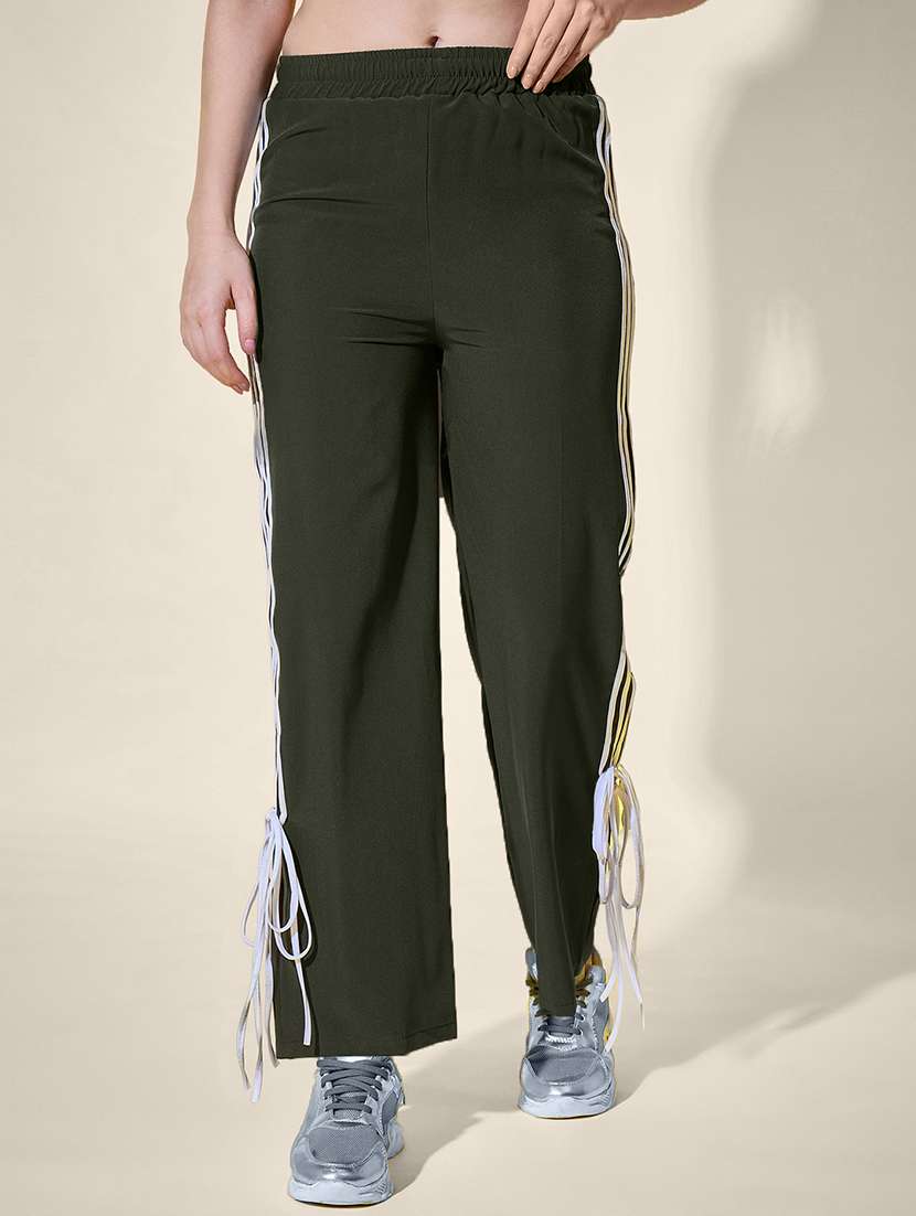 women tapered high rise regular track pant