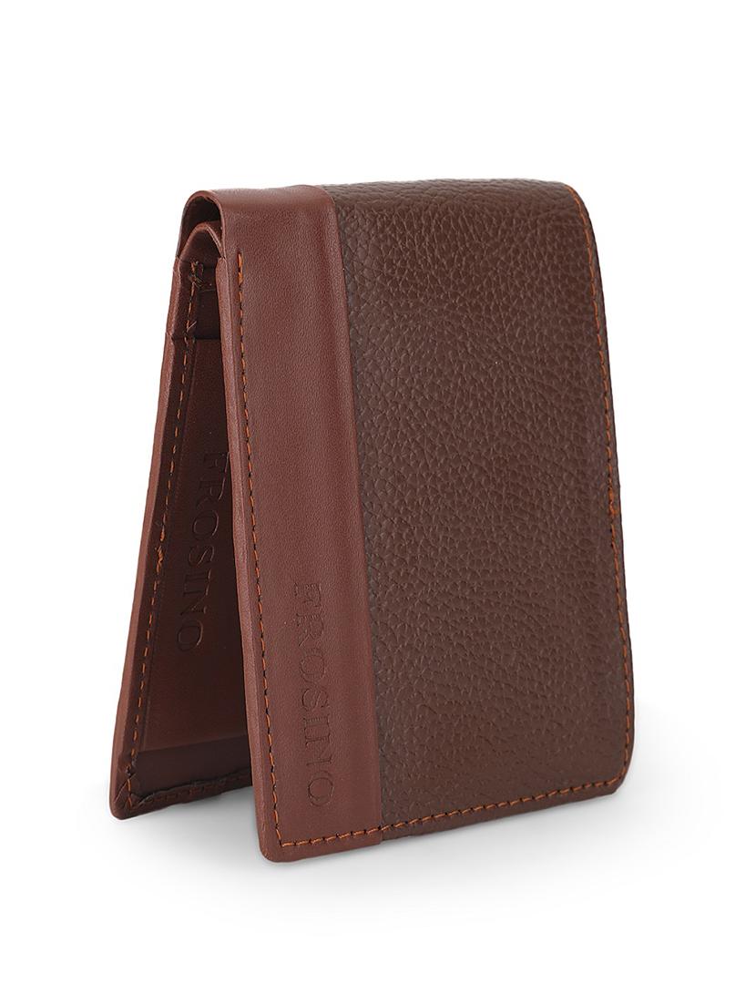 men brown leatherette wallet - 21958466 - Standard Image - 2