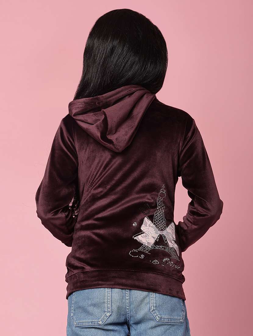 girls solid with work long sleeve sweatshirt - 21958700 -  Standard Image - 2