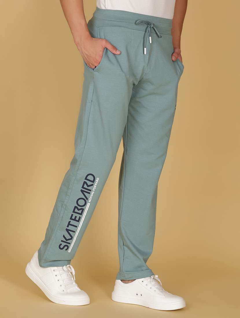 men placement print mid rise full length track pant - 21959349 -  Standard Image - 2