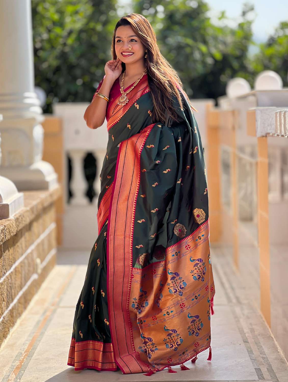 women self design paithani saree with blouse - 21959572 -  Standard Image - 2