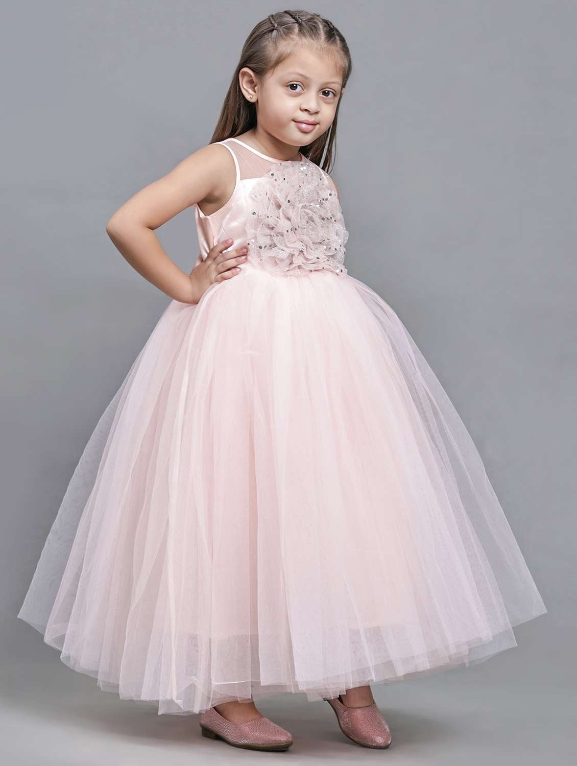 girls embellished sleeveless fit & flare maxi dress - 21959582 -  Standard Image - 2