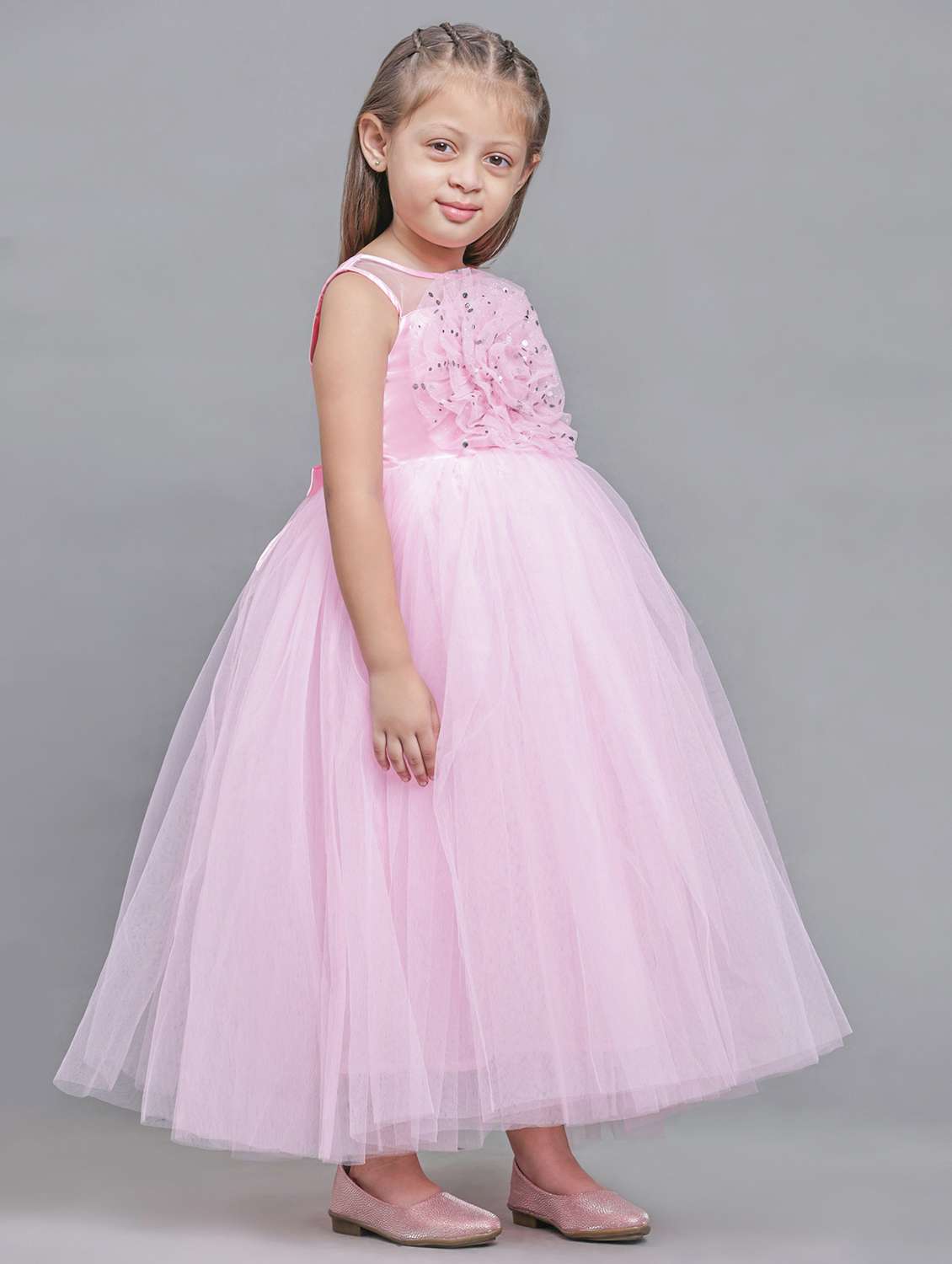 girls embellished sleeveless fit & flare maxi dress - 21959583 -  Standard Image - 2