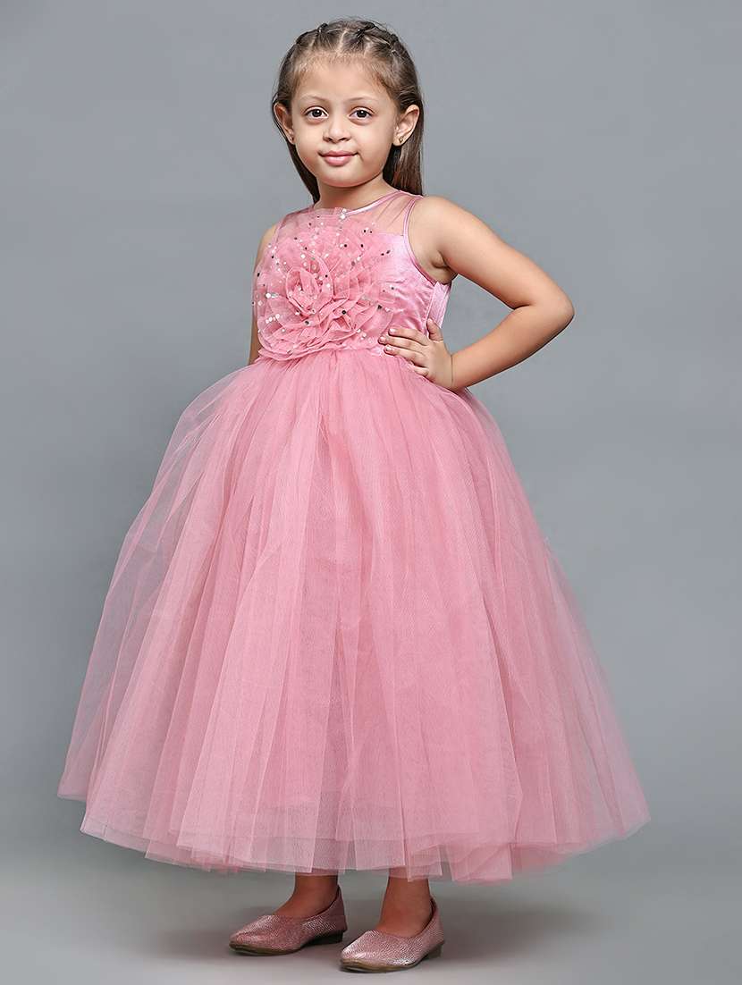 girls embellished sleeveless fit & flare maxi dress - 21959587 -  Standard Image - 2