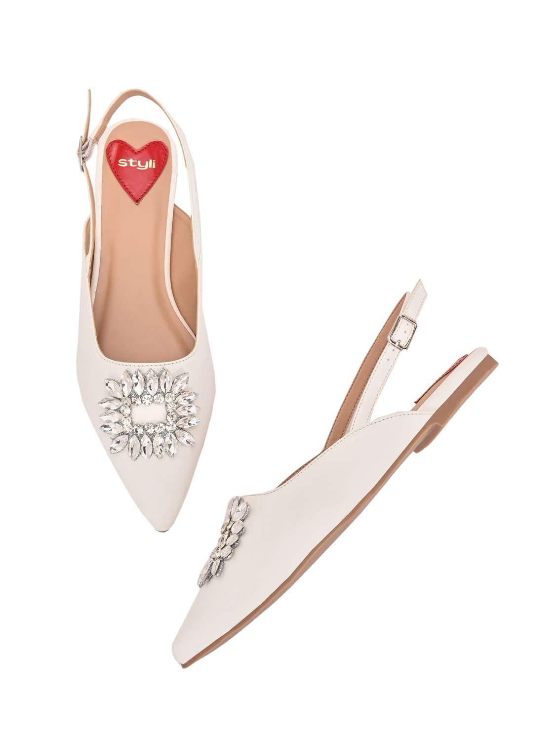 women white back strap sandal - 21959629 -  Standard Image - 2