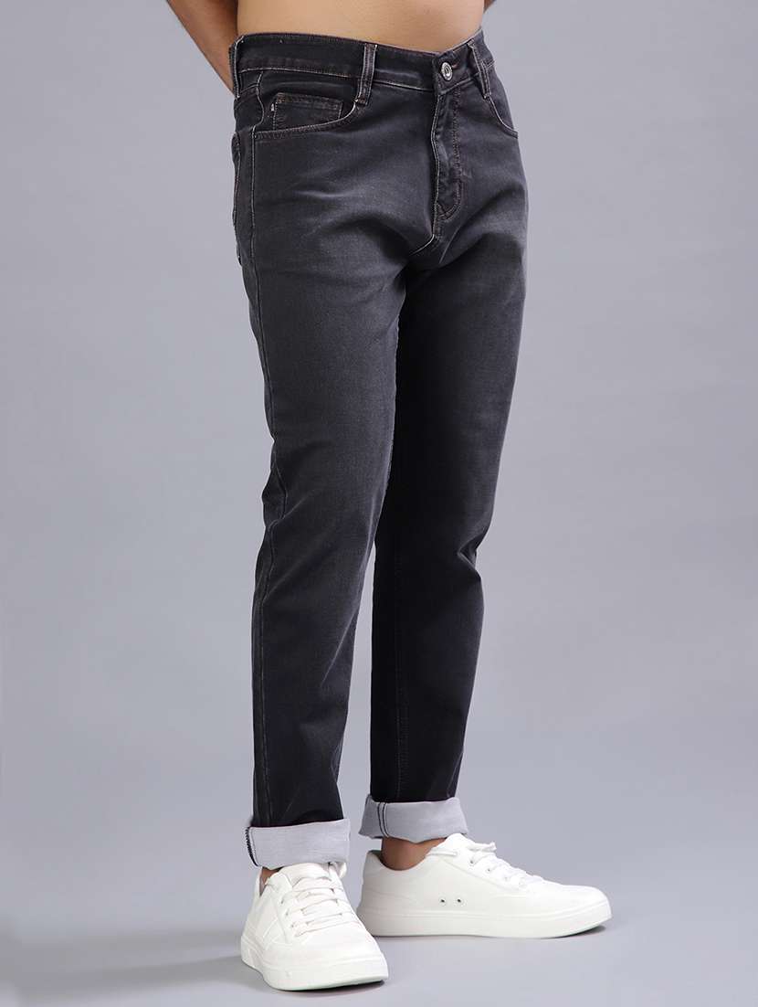 men solid mid rise slim fit jeans - 21959668 -  Standard Image - 2