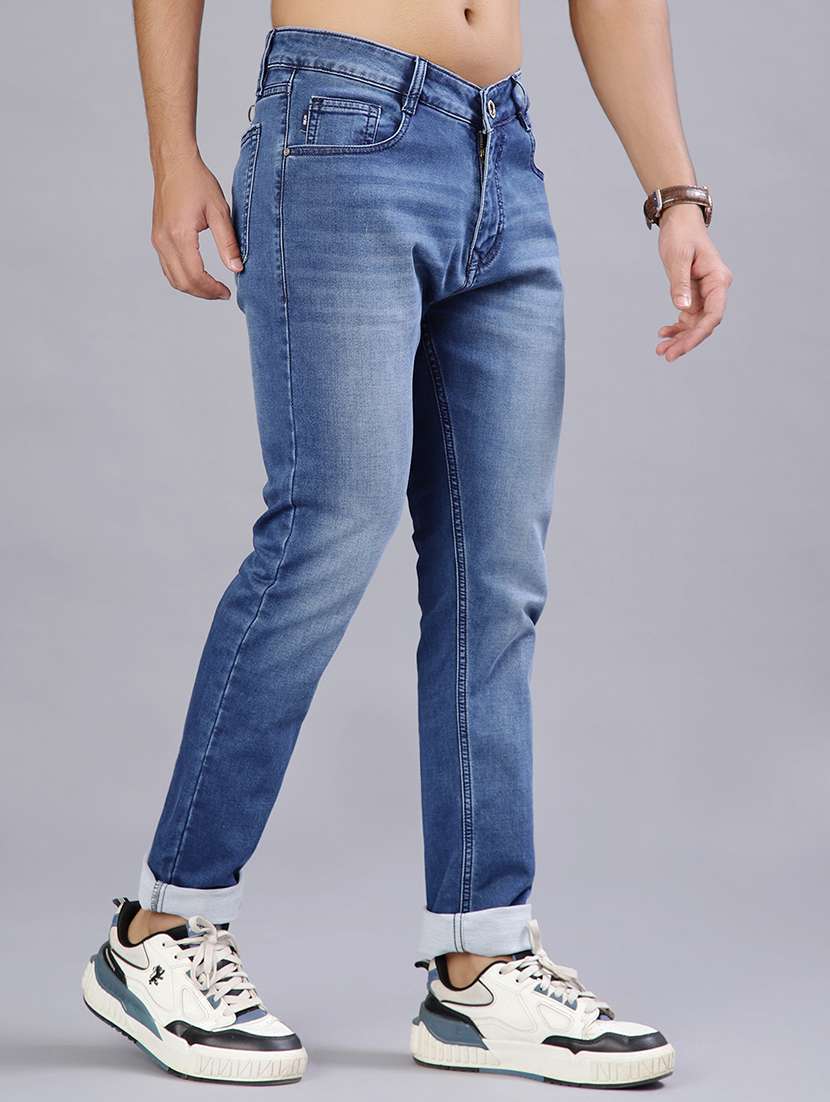 men washed mid rise full length jeans - 21959672 -  Standard Image - 2