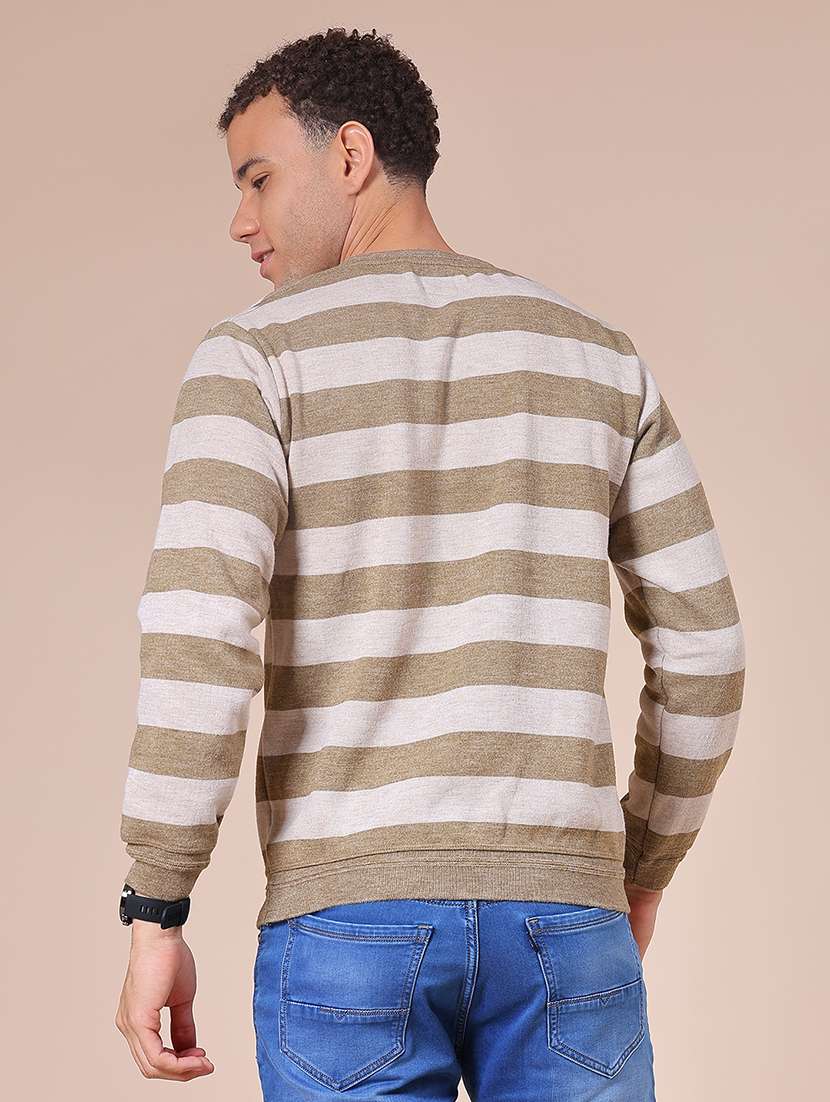men striped long sleeve regular fit pullover - 21959686 -  Standard Image - 2