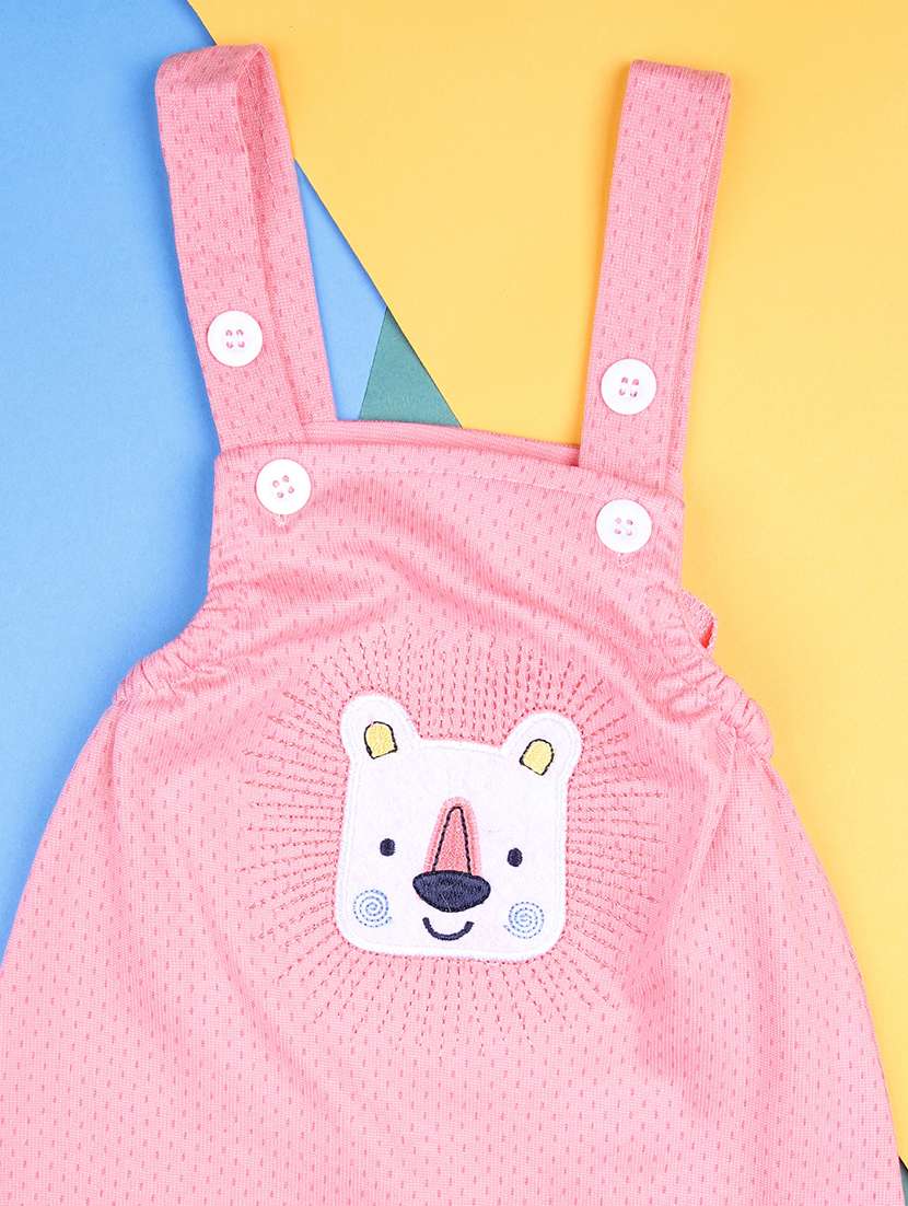 kids printed t-shirt with dungree set - 21959692 -  Standard Image - 2