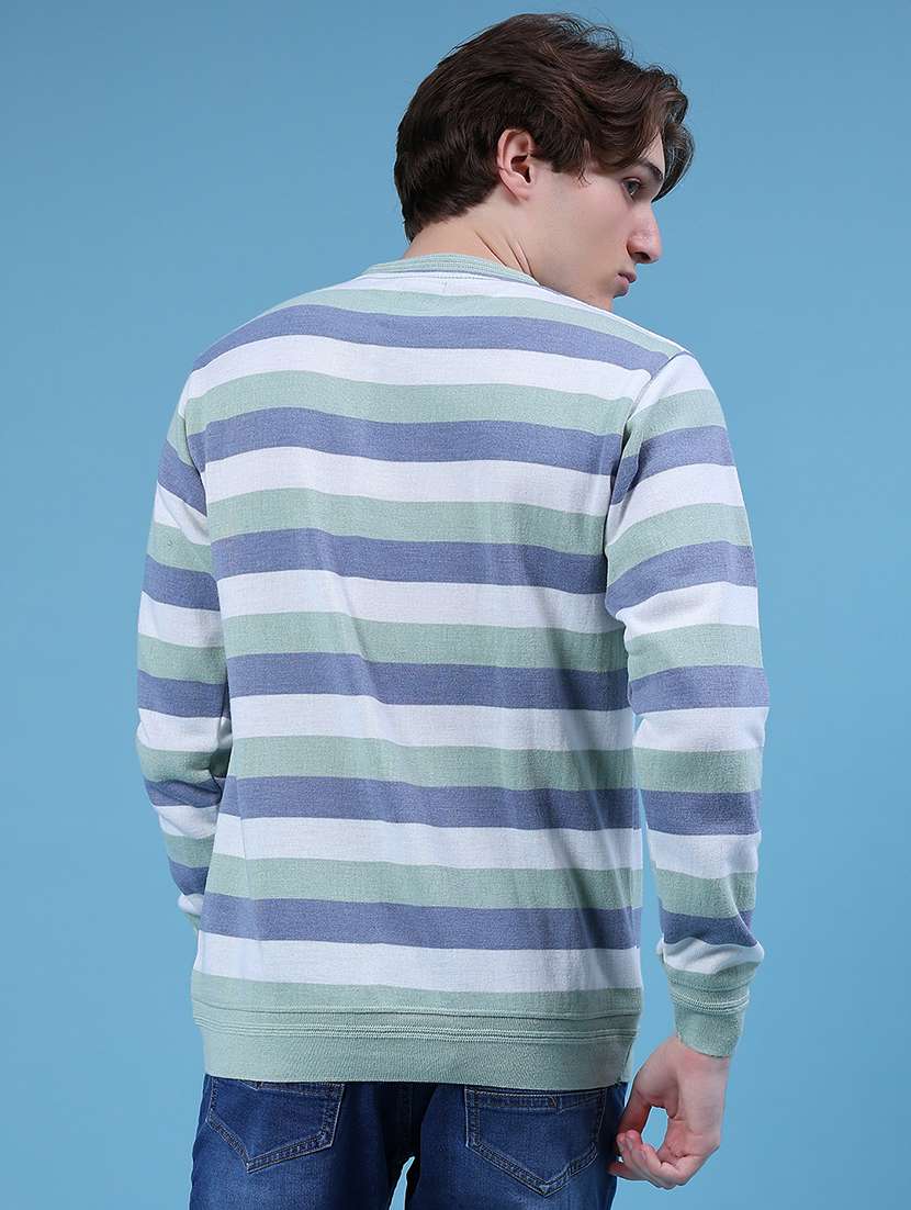 men striped long sleeve regular fit pullover - 21959705 -  Standard Image - 2