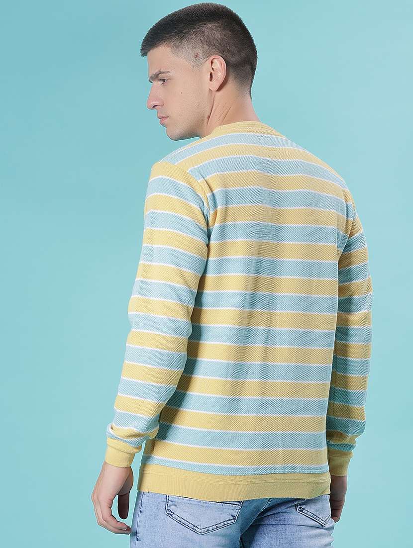 men striped long sleeve regular fit pullover - 21959707 -  Standard Image - 2