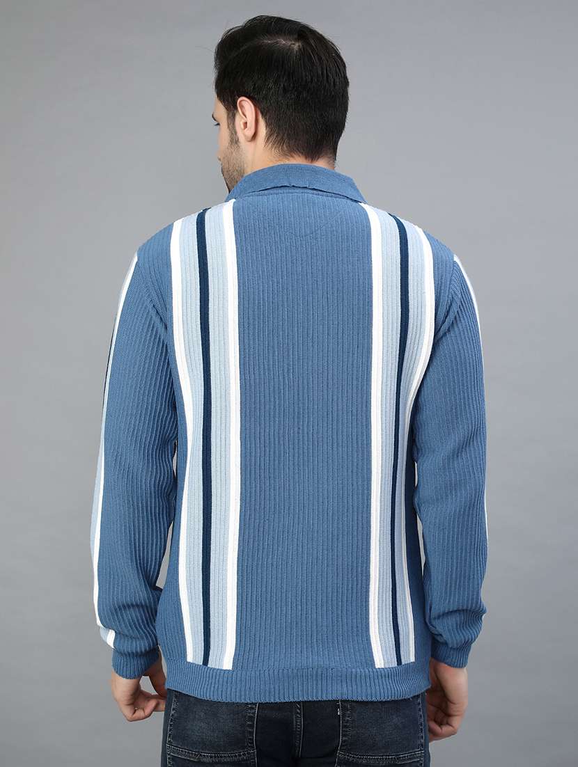 men striped long sleeve regular fit pullover  - 21959720 -  Standard Image - 2