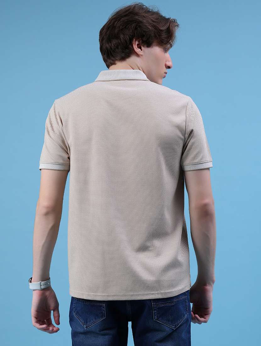 men solid short sleeve regular fit polo t-shirt - 21959774 -  Standard Image - 2