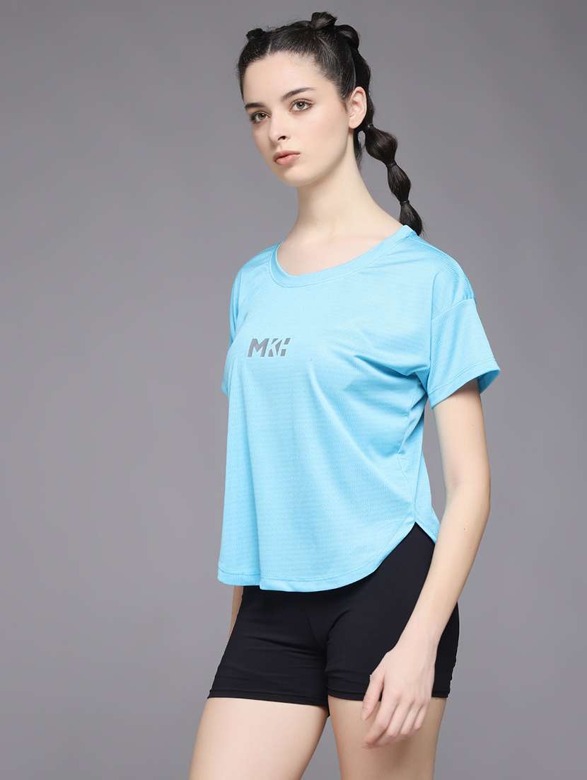 women typography prnted dri-fit sports t-shirt - 21959857 -  Standard Image - 2